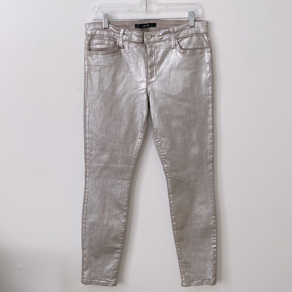 Joe’s Jeans Skinny Ankle Waist 32 Silver Denim - Picture 1 of 7